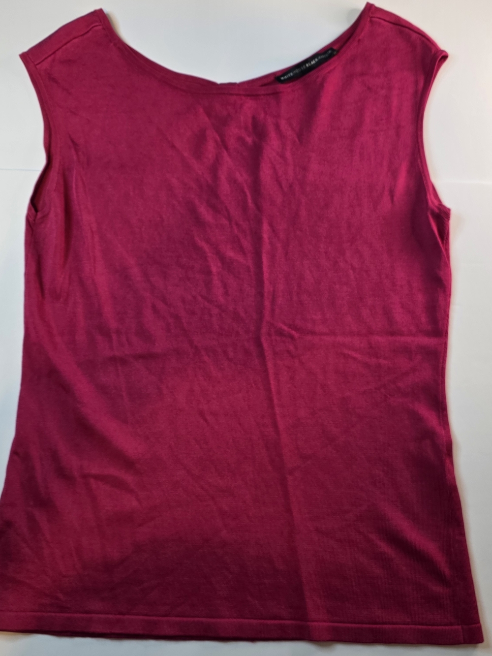 White House Black Market Sleeveless Crewneck Tank - Rasberry Size M